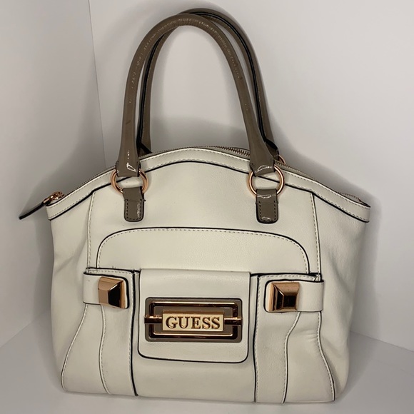 Guess Handbags - Beautiful Guess Satchel with Rose Gold hardware.